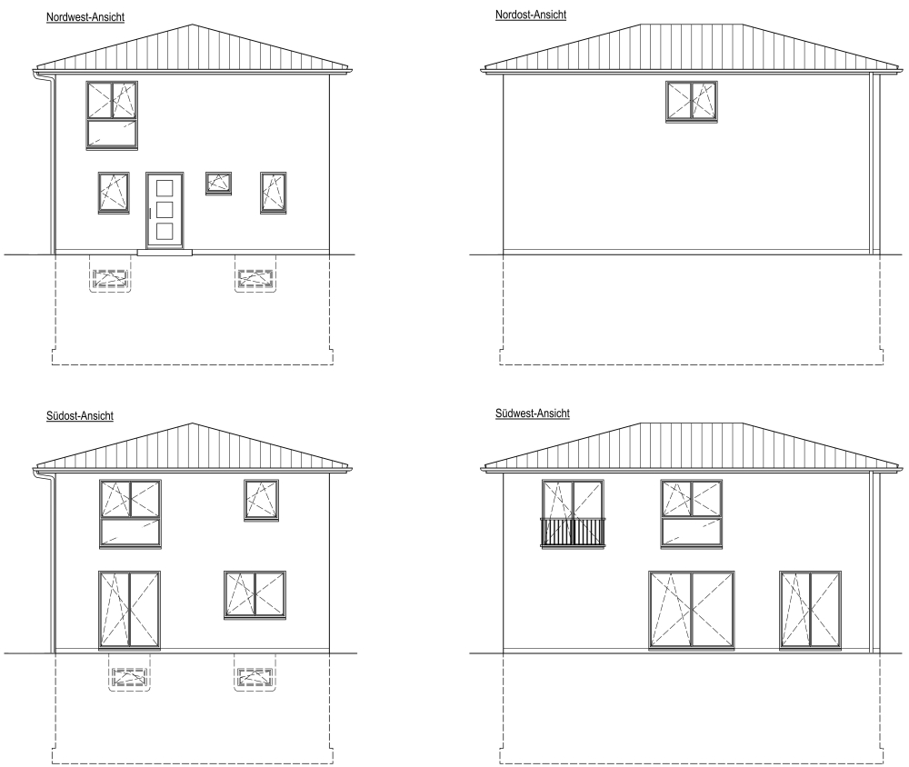 Neubau Stadthaus, KfW55, Vollkeller teilweise wohnlich